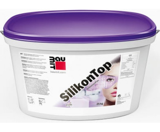 Силіконова фасадна штукатурка Silikon Top Baumit, 25кг